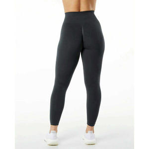 Best Custom Solid Breathable High Quality <b>Women</b> Legging Soft Spandex/<b>Nylon</b> Material Gym Lightweight Eco-Friendly Full Length Hot - Product Image 5