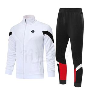 Ensemble d'équipe unisexe respirant pour l'hiver, combinaison chaude à imprimé uni, survêtement personnalisé, 50% coton 50% polyester, ensemble de survêtement surdimensionné - Product Image 3