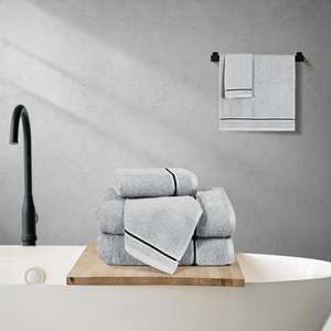 Customized 100% Organic Cotton Luxury Bath <b>Towel</b> <b>Set</b> Antimicrobial Hotel Spa <b>Towels</b> Embroidered Logo White <b>Towels</b> for Home Use - Product Image 4