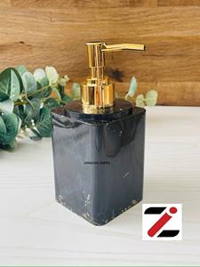 Square Resin Durable Eco-Friendly Modern Soap Dispenser in Gold and Multiple Colors for Bathroom Use - Product Image 4