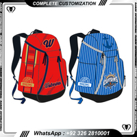 Moq Basketball Fußball Scocer Bag Kunden spezifischer Rucksack mit Logo und Muster Polyester Sublimation Druck Basketball tasche