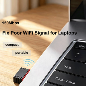 IFA03 ดองเกิล Wi-Fi 150Mbps มินิไวไฟ อะแดปเตอร์ USB การ์ดเครือข่ายไร้สาย ดองเกิล LAN สำหรับแล็ปท็อป ตัวรับสัญญาณอีเธอร์เน็ต เสาอากาศ Wi-Fi - Product Image 4