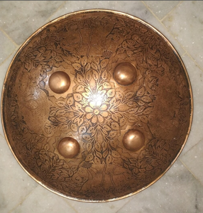 หนึ่งในโล่เหล็กสไตล์วินเทจที่หายากสำหรับตกแต่งบ้านอุปกรณ์ตกแต่งผนังโล่ของขวัญสำหรับคนรักสงคราม - Product Image 1