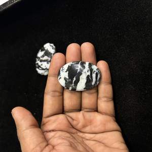 Zebra Jasper Cabochon ขายส่งจำนวนมากโดยน้ำหนักที่มีรูปร่างและขนาดที่แตกต่างกันสำหรับการทำเครื่องประดับ - Product Image 1