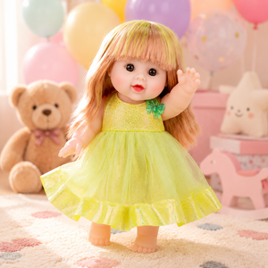 TUSALMO Bambola in Vinile Americana con Pelle Bianca da 30 cm (12 Pollici), Capelli in Fibra, Giocattolo Modellino Personalizzabile Parlante, Bambola per Bambine - Product Image 3