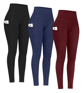 Pantalons de yoga sans couture pour femmes, taille haute, respirants, doux, contrôle du ventre, compression, leggings écologiques, collants de sport, de course à pied - Product Image 2