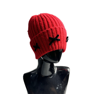 Gorro de punto liso, cálido, suave y acogedor, forrado de lana, ajustable, elegante, para exteriores, para clima frío. - Product Image 3
