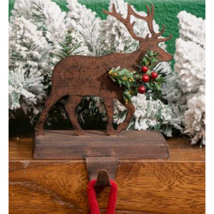 Supports de bas de Noël pour cheminée anti-dérapant crochets de cintre de cheminée pour affichage de bas de vacances et décoration de Noël - Product Image 3