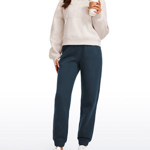 Custom Embroidered French Terry <b>Jogger</b> Pants Baggy Knit Track & Flared <b>Wide</b> <b>Leg</b> Sweatpants for Men and Women 2026 - Product Image 4