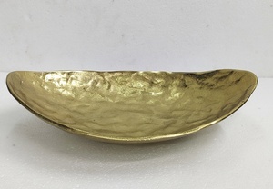 Tazón de postre y dátiles hecho a mano con patrón de aspecto elegante de Color dorado de aluminio, tazón dulce hecho a mano de alta calidad, forma personalizada - Product Image 2