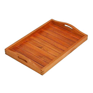 Bandeja para servir aperitivos, pasta o comida, cena o postre, bandejas de madera, mesa de comedor ecológica, bandeja para servir para restaurante - Product Image 2