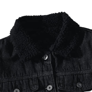 Gilet en jean respirant pour homme, style motard, en coton, vente en gros OEM, vêtement d'extérieur d'hiver, mode streetwear, haute qualité, personnalisable - Product Image 2