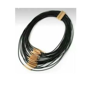 Multi Layer Femme Look attrayant Métal et Coton Luxe fait main Métal Collier de fantaisie Cadeau de mariage de fantaisie X Mas - Product Image 1