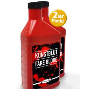 ชุดขวดพลาสติกบรรจุเลือดปลอมสำหรับการแสดงละครและชุดคอสตูม จำนวน 2 ขวด - Product Image 2