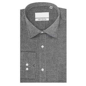 Men's Modern <b>Safari</b> Style 100% Premium Cotton Chambray Slim Fit Casual <b>Shirt</b>-Breathable Quick Dry Turn-down Collar Eco-Friendly - Product Image 1
