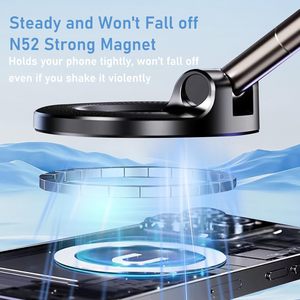 Soporte Magnético <span class=keywords><strong>para</strong></span> Teléfono de Coche de Aleación de Zinc, Adsorción al Vacío, Imán Potente, Rotación de 360 Grados <span class=keywords><strong>para</strong></span> iPhone, Escritorio, Coche, Baño, Gimnasio - Product Image 2