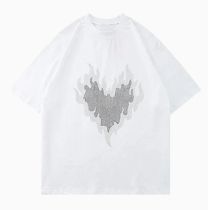 T-shirt d'été en coton col rond personnalisé pour hommes respirant léger à manches courtes sérigraphie t-shirts surdimensionnés lettre concevoir votre propre - Product Image 4