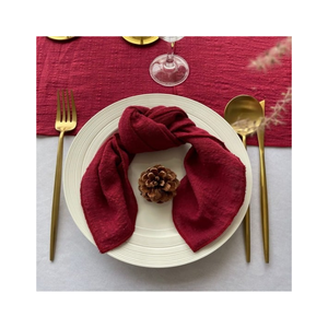 Serviettes en coton beige durable à chevrons, absorption supérieure, couture soignée, conçues pour les restaurants de villégiature et les acheteurs ODM de marques privées - Product Image 6