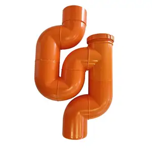 Siphon Trapani en PVC élégant-Débit d'eau durable et constant-Un ajout de système de plomberie moderne et élégant