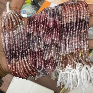 4mm Naturel Multi Spinelle Facettes Rondelle Perles Gemme Brin pour Bijoux Réglage au Prix de Gros Usine Boutique En Ligne DIY - Product Image 2