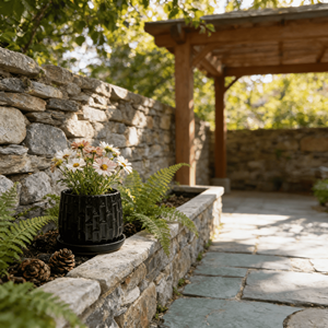 Livraison gratuite, stock US, livraison rapide en 3 jours, pot à fleurs en céramique noir fait main, style américain, soucoupe en céramique pour la maison et le jardin - Product Image 2