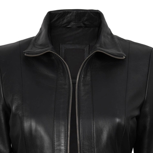 <b>Top</b> Quality Women's Jackets Customized Logo Solid Colors Best Selling Outdoor Women <b>Leather</b> Jacket for Winter In 2026 - Product Image 4