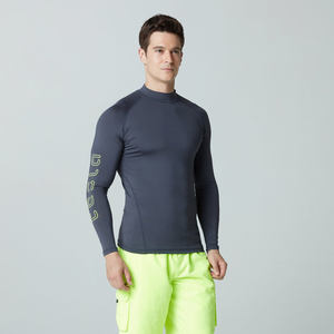 2025 Rash Guard BJJ pour hommes de haute qualité avec compression à séchage rapide à manches longues et caractéristiques respirantes Logo personnalisé - Product Image 1