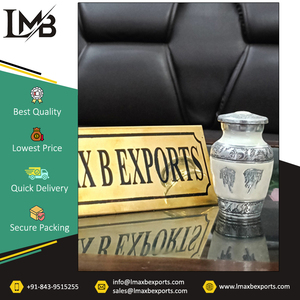 Exportador global de urna de cremación de recuerdo de aluminio/latón de calidad excepcional, suministros funerarios, urnas para cenizas conmemorativas - Product Image 6