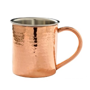 Hecho a mano 100% cobre puro Moscow Mule Mug Straight Plain Mug - Product Image 3