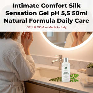 Gel Íntimo Sensación Seda pH 5.5 50ml Fórmula Natural para el Cuidado Diario Yoni OEM Marca Privada Italia RedMoringa - Product Image 2