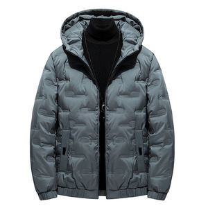 Venta al por mayor de logotipo personalizado OEM estampado invierno algodón abrigo burbuja chaqueta de los hombres de gran tamaño al aire libre los hombres Puffer chaquetas - Product Image 4