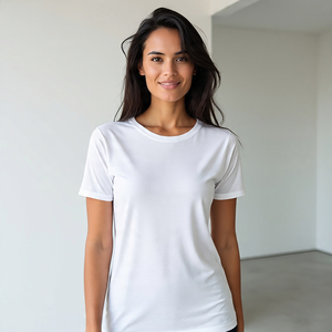 Camisetas básicas de moda informal para mujer, camisetas de polo con cuello redondo para gimnasio, ropa deportiva, camiseta de manga corta para entrenamiento para mujer - Product Image 3