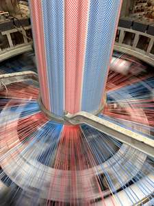 Rollo de tela tejida de polipropileno multicolor ligero para bolsas tejidas y uso industrial - Product Image 2