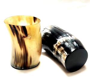 Suministro Directo de Fábrica, Copa Vikinga de Cuerno Pulido Hecha a Mano para Beber Agua y Vino, Recuerdo de Proveedor Indio - Product Image 1