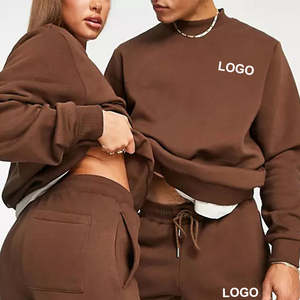 Top Show Custom Unisex Winter Long Sleeve Sweatsuit Heavyweight French Terry Plus Size Chándal de hombre al por mayor - Product Image 6