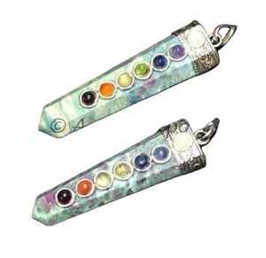 Colgante de chacra, rubí zoisita, venta al por mayor - Product Image 1