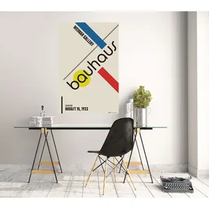 Affiche Bauhaus moderne pour décoration murale, exposition de la galerie Weimar, 15 août 1923 - Product Image 2