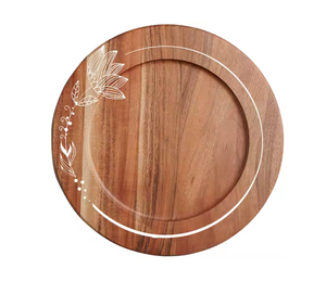 Nouvellement assiettes de chargeur en bois pour restaurants fruits servant des plats ronds assiette au design de luxe au meilleur prix - Product Image 5