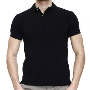 Summer 200Gsm Cotton Men Polo T Shirts 2022 Round Neck Short Sleeve Tee-Shirt - Product Image 3