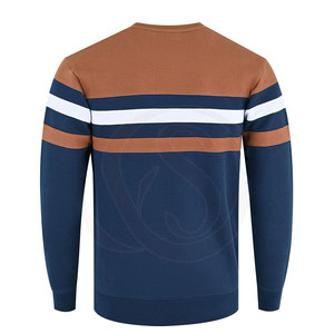 High Quality Men's Crew Neck <b>Fleece</b> <b>Sweatshirt</b>-Polyester/Cotton Blend <b>Lined</b> Breathable Quick Dry Solid Winter Streetwear Custom - Product Image 2