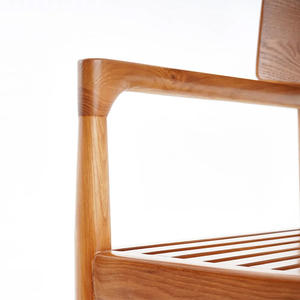 Elegante Silla de comedor nórdica moderna con marco de madera y respaldo de cuerda tejida para interiores de casas contemporáneas - Product Image 6