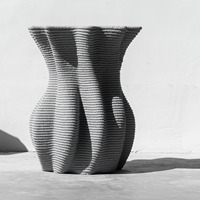 Pot de fleur rond imprimé 3D, plante géométrique, jardin extérieur, vente en gros