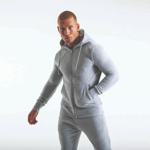 Nouveau style de sweats à capuche zippés avec logo personnalisé pour hommes vente en gros de haute qualité, sweats à capuche souples et décontractés avec fermeture éclair pour hommes - Product Image 1