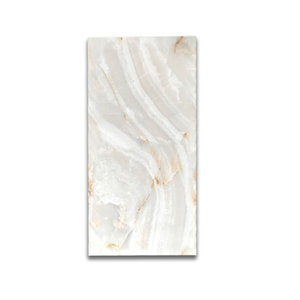 Carreaux de porcelaine émaillée polie de luxe aspect marbre blanc 60x120 cm Utilisation intérieure des murs et des sols - Product Image 2