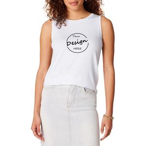 Débardeur pour femmes, débardeur couleur vierge de haute qualité, débardeur en coton et polyester, vêtements de rue, débardeur pour femmes, vente en gros - Product Image 4