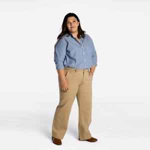 Jeans à panneau à jambe droite vintage pour femmes à la mode-Denim doux et durable avec design de panneau rétro - Product Image 3