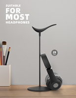 Support de casque vertical élégant Lamicall H1, support minimaliste en métal pour casque, support en caoutchouc pour casque supra-auriculaire