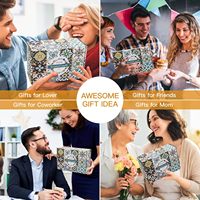 Lot en vrac de 9 bougies parfumées coffret cadeau pour femme 225H Burn Aromatherapy avec 2 sous-verres Idéal pour la maison Anniversaire Fête des mères