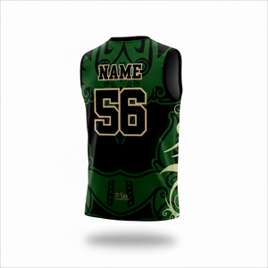 Ensemble d'uniformes d'entraînement de football américain 7v7 respirant de haute qualité, impression numérique personnalisable, compression 100% polyester pour hommes - Product Image 3