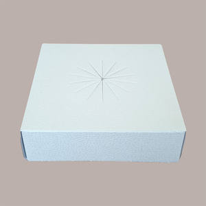 Transparent <b>Easter</b> <b>Egg</b> Chocolate <b>Box</b> Set 5pcs 180x180H250mm with White Paper Background Leather Effect for Holiday Celebrations - Product Image 1